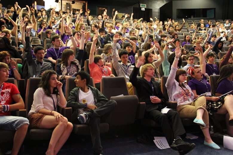 The 12th annual UK Youth Parliament sitting was held in Nottingham. Image: UKYP