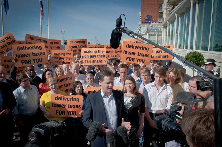 Lib Dem leader Nick Clegg at the party's autumn conference. Image: Liberal Democrats