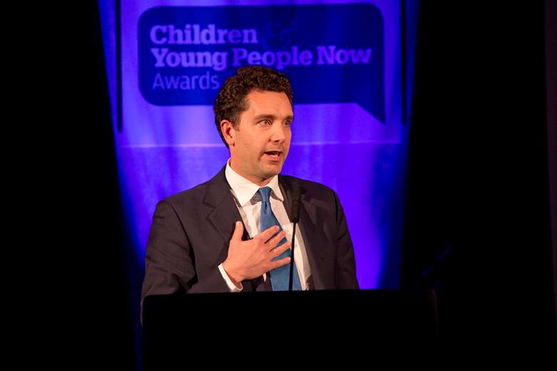 Timpson said the CYP Now Awards nominees made him feel "hugely optimistic" about the future. Image: Julian Dodds