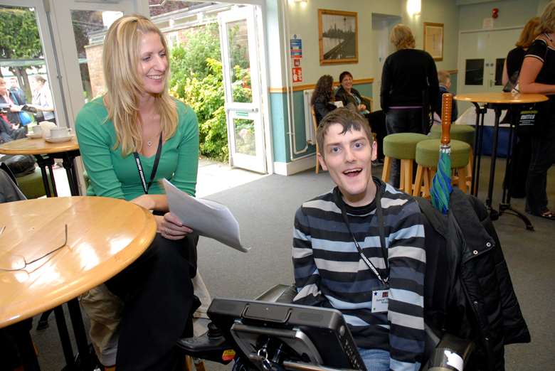 Electronic aids can be vital for helping disabled young people communicate. Image: Communication Matters