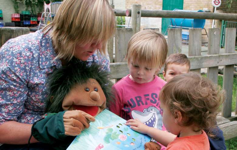 Free childcare for three- and four-year-olds will be extended to 30 hours a week in September. Picture: Lucie Carlier