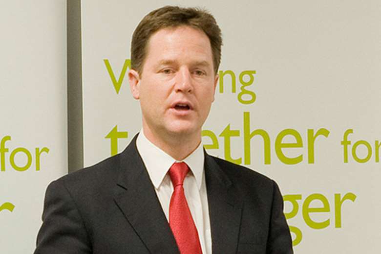 Nick Clegg launched the Liberal Democrats' election manifesto today. Image: Crown copyright