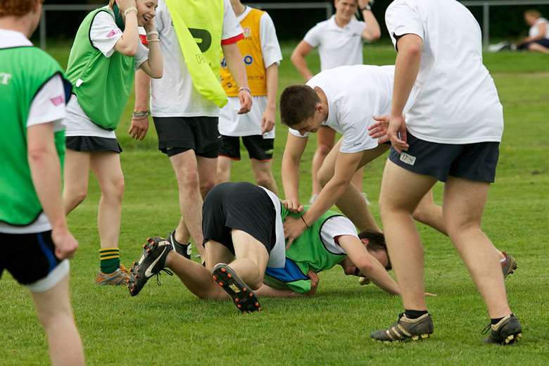 Around 40 per cent of young people are put off sport by over-competitive parents. Picture: NTI