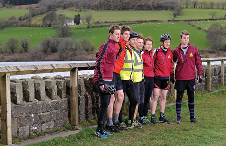 Young people who take part in activities across the Brecon Beacons celebrate their involvement in the DofE scheme
