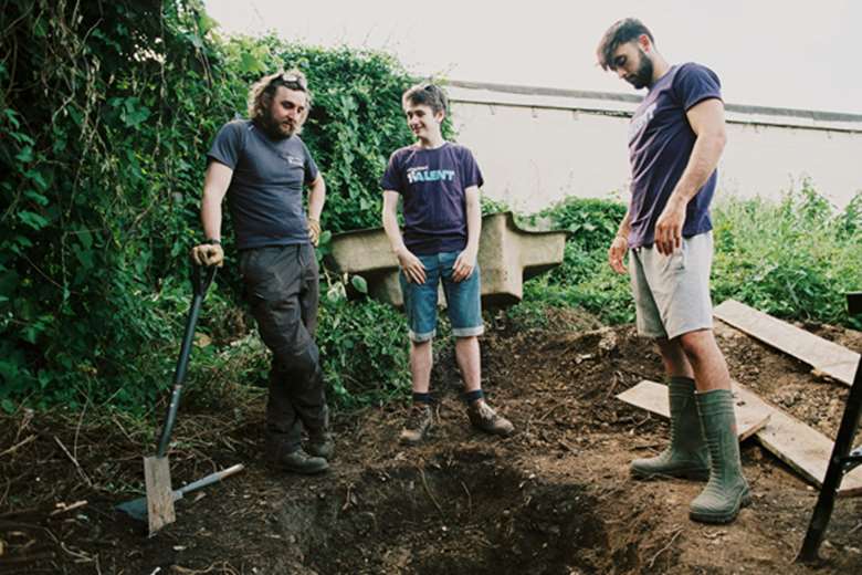 Young people work to transform spaces. Picture: vInspired