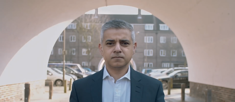 London Mayor Sadiq Khan will use the money he gets from selling three water cannons on youth services. Picture: Sadiq Khan/YouTube