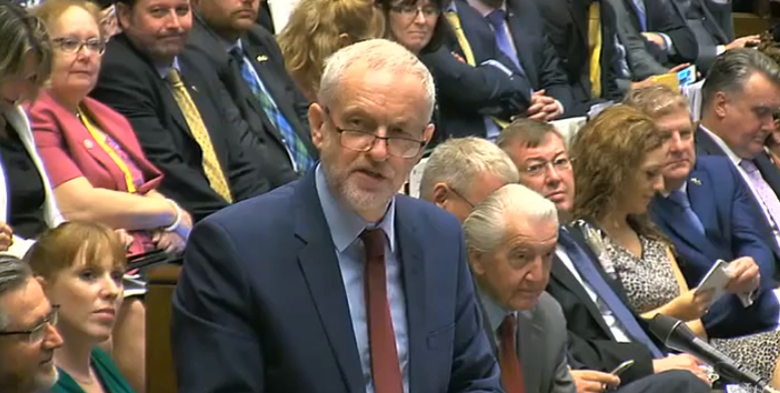 Labour leader Jeremy Corbyn criticised the government's plans to expand grammar schools. Picture: Parliament TV