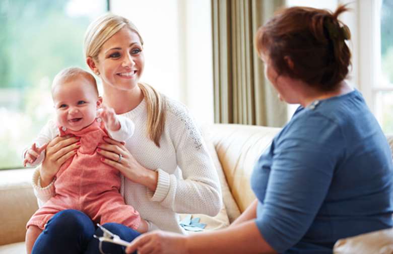 The union says children and families will be at risk with fewer Level 2 health visitors. Picture: Shutterstock
