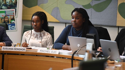 The youth select committee launches its report. Picture: Youth select committee