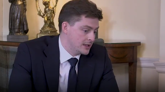 Alex George was appointed to the position by Prime Minister Boris Johnson. Picture: 10 Downing Street