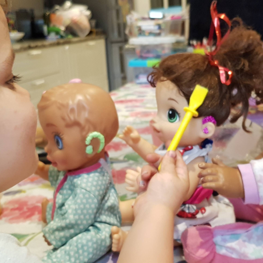 Ariella was diagnosed with hearing loss as a baby (see case study below). Picture: AVUK