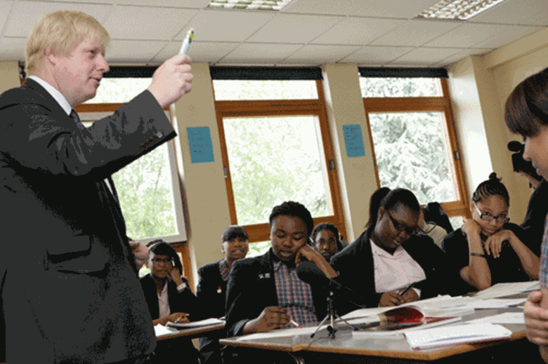 Johnson: 'Academic excellence and social confidence should belong to all children, regardless of their background.' Image: Mayor of London's Office