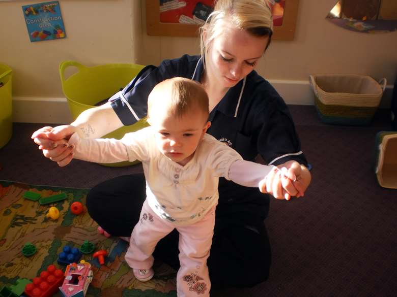 Regular nappy changing and hygiene checks by staff have won praise from Ofsted