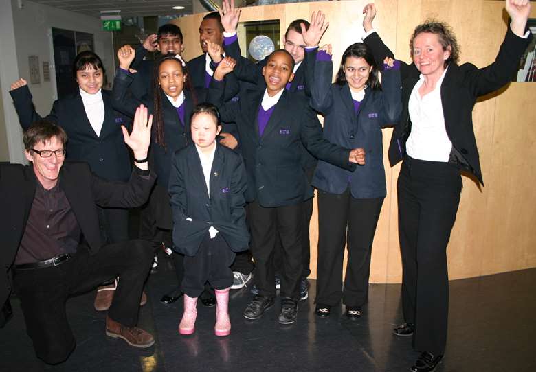 Samuel Rhodes school uses a points system to help reward pupils in weekly celebrations 