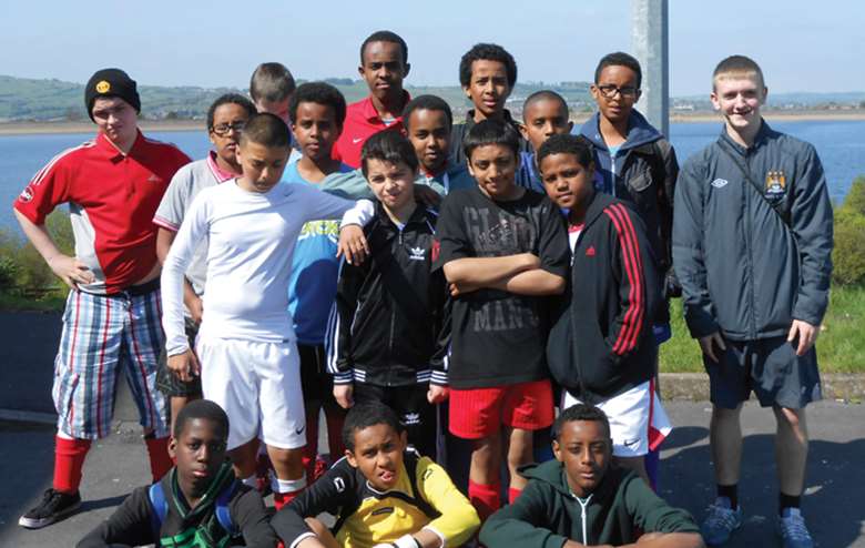 Boys aged seven to 16 are involved in Fathers Against Violence programmes such as the Can U Kick It? initiative 