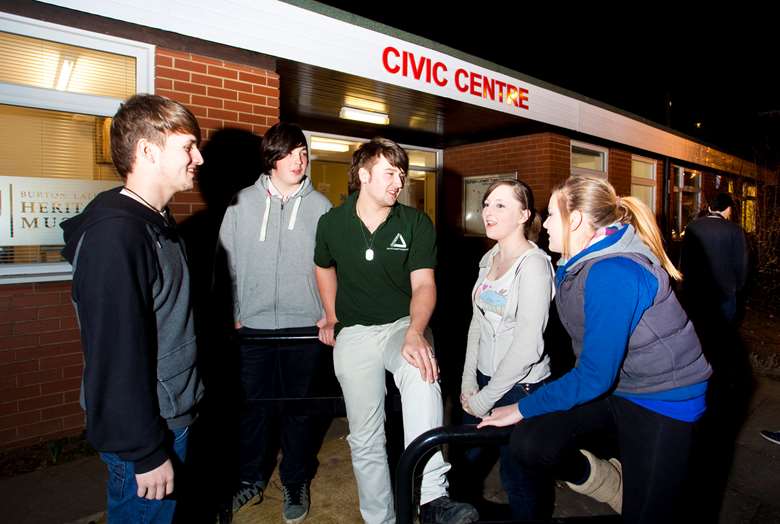 Youth workers supported young people in Burton Latimer, Northamptonshire through the YPFN programme. Image: Alex Deverill
