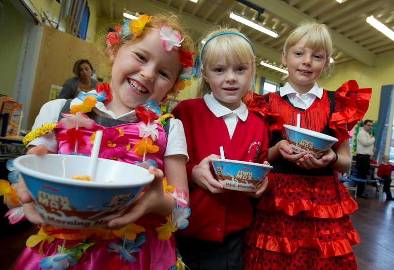 Breakfast clubs are saving parents £26m a week, research suggests. Image: Kellogg's
