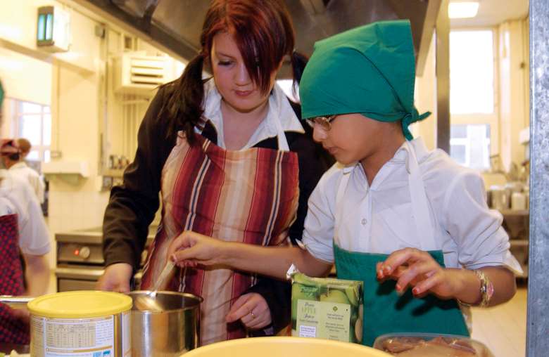 The Primary National Curriculum states children should be taught how to cook and the principles healthy eating.