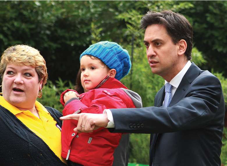 Ed Miliband has vowed to extend free childcare for three- and four-year-olds from 15 to 25 hours a week and to introduce a primary childcare guarantee. Picture: PA Photos