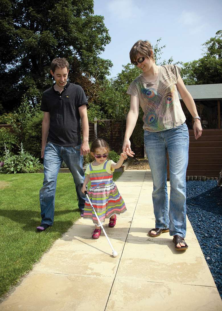 Children with visual impairments need help to build positive relationships with others. Picture: National Blind Children’s Charity