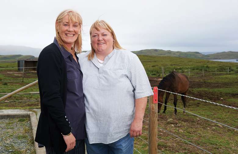 Tracy Davison and Jenny Godbold are one of the first same-sex couples to foster in Scotland. Image: Action for Children