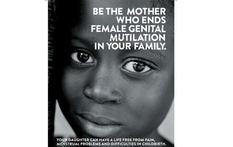 The Home Office campaign aims to raise awareness of the risks of female genital mutilation. Image: Home Office