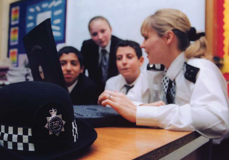 Half of police force areas no longer have any officer based in schools as a result of cuts. Picture: Photofusion/Rex