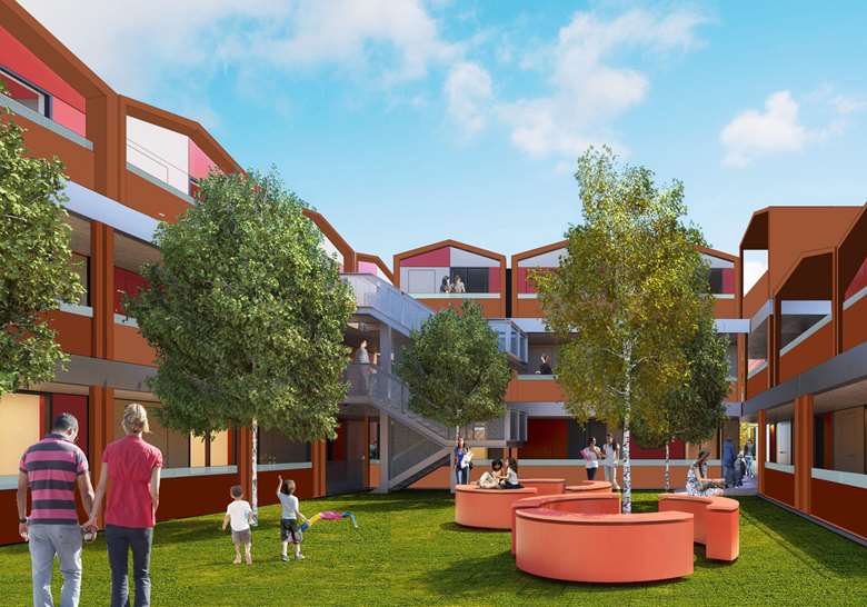 The first tenants will move into Y:Cube Housing in April 2015: Image: YMCA London South West