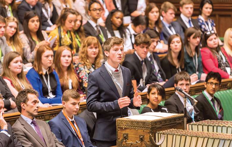UK Youth Parliament will host its annual debate at the House of Commons in November. Image: UK Youth Parliament
