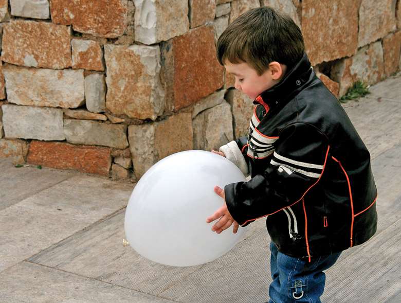 Playing with balloons can boost the motor skills of young children with dyspraxia. Picture: iStock