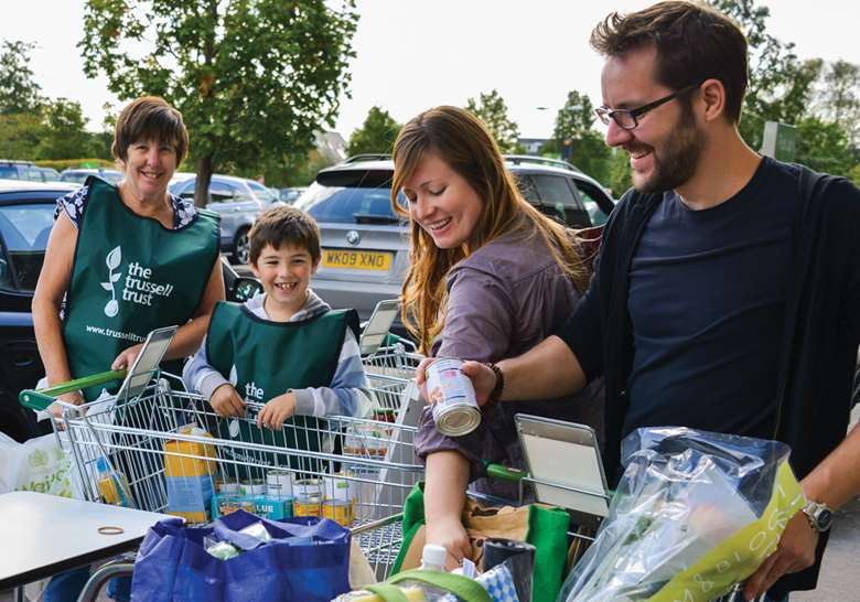 All the major supermarkets are now working actively to support food banks, both locally and nationally. Picture: The Trussell Trust