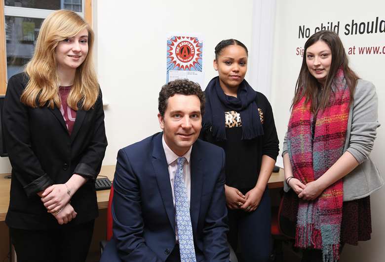 Children’s minister Edward Timpson believes adopted young people are best placed to give tips to potential adopters. Picture: Coram