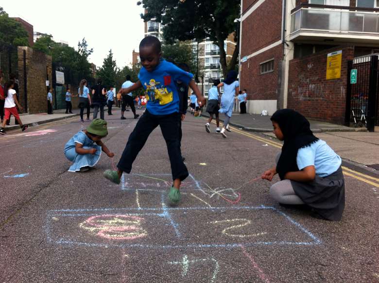 Residents in 32 roads in Hackney signed up to the Play Streets initiative