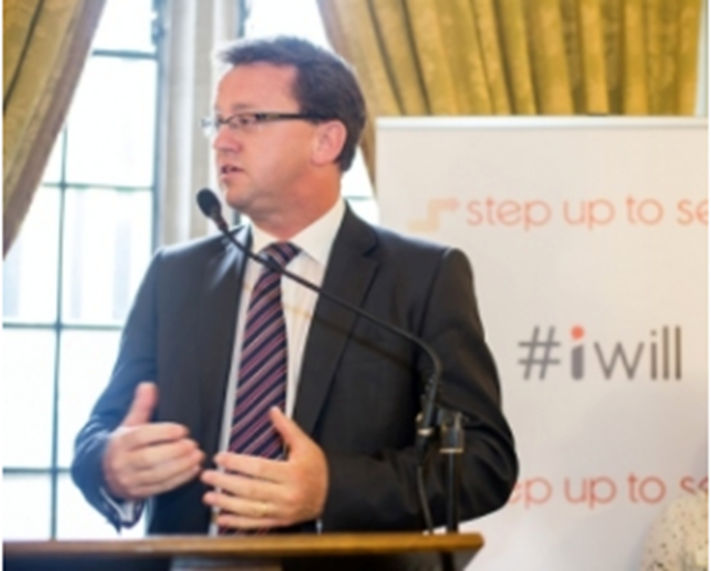Rob Wilson announces government funding of £1m for Step Up To Serve. Picture: Step Up To Serve