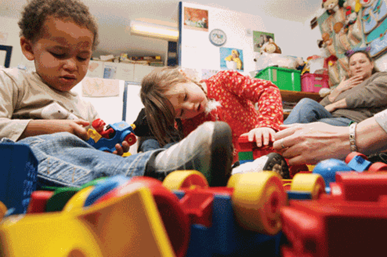 Local authority spending on children's centres is set to drop by more than 17 per cent this year. Picture: Arlen Connelly