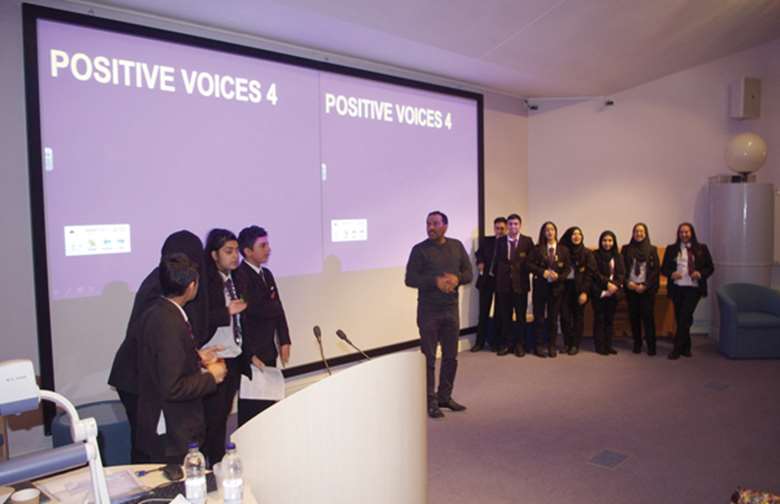 Young Muslim people discussed extremism, religious ideology and identity at a conference. Picture: Stuart Wroe