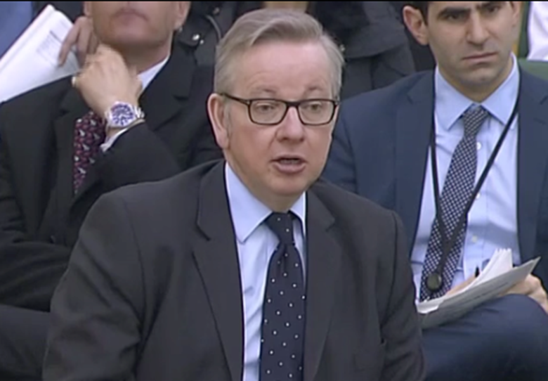 Justice Secretary Michael Gove said additional investment is being considered to tackle safety issues in youth jails. Picture: Parliament TV