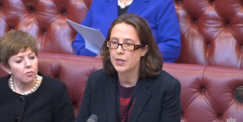 Baroness Evans said the £12m mentoring fund will “scale-up” proven mentoring schemes. Picture: Parliament TV