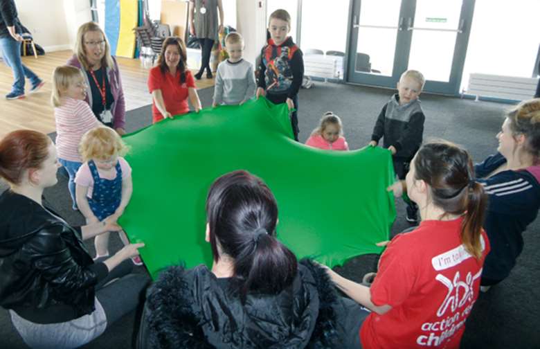 Parents and carers learn to hone the essential skills to better care for children. Picture: Action for Children 