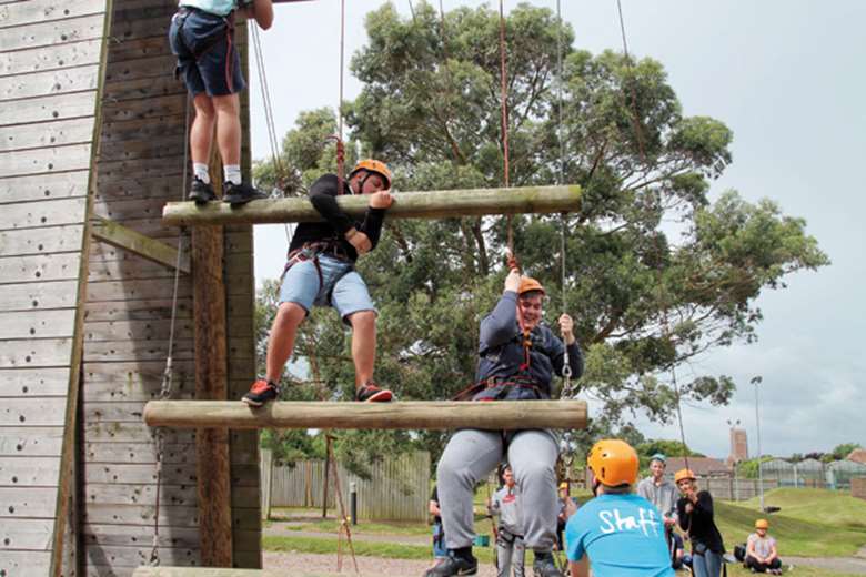 Team-building activities help young people realise the rewards of collaboration