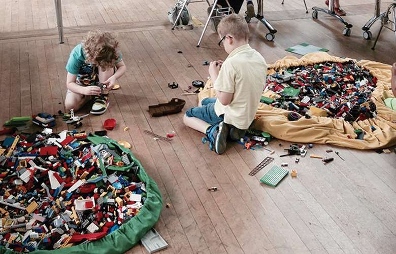 A monthly Lego Funday is one of the additional activities offered at the Kirkgate Centre in Shipley, helping separated fathers to spend more time with their children