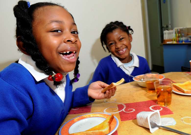 Breakfast clubs would be established in all primary schools under Labour plans. Picture: Nigel Hillier