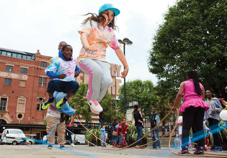 Play England emphasises the health benefits of active street play to secure funding. Picture: Alex Deverill