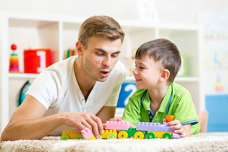 Parents spend an average of just 44 minutes a day speaking with their children. Picture: Shutterstock