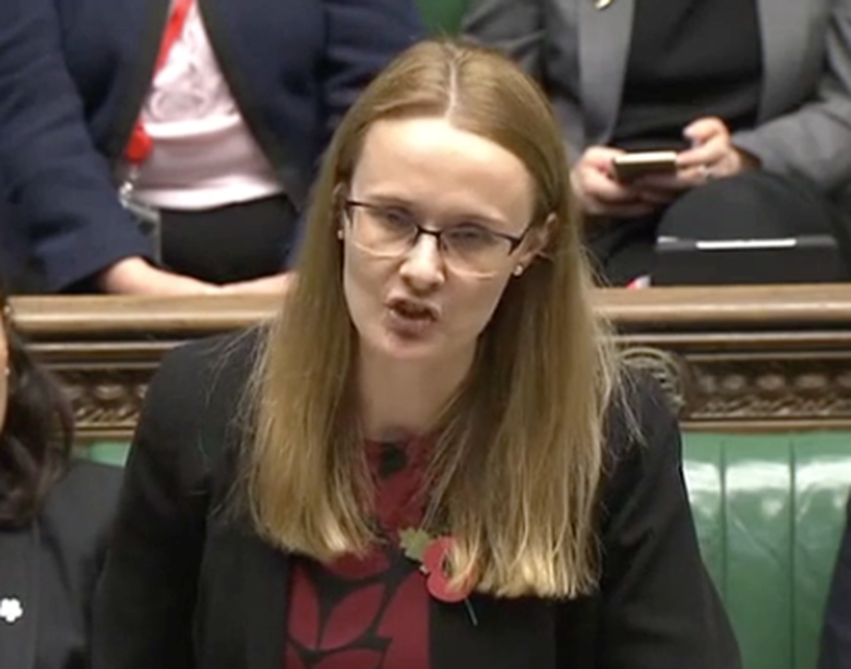 Labour MP Cat Smith said the government has treated young people as a "second thought". Picture: UK Parliament