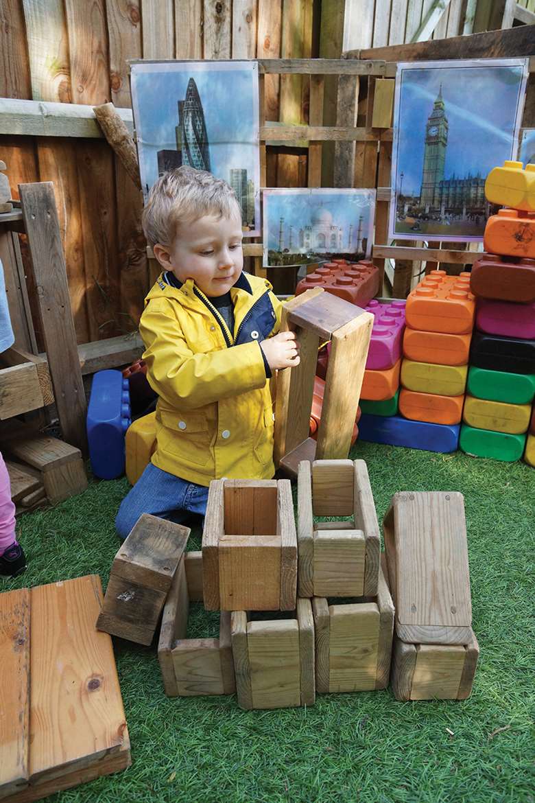 Outdoor play and learning is central to the Cambridge Day Nursery’s daily routine