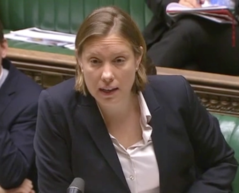 Youth minister Tracey Crouch said reducing the number of unfilled NCS places is a priority for the DCMS. Picture: UK Parliament
