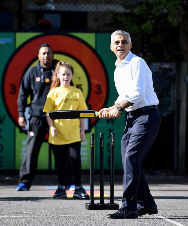 Chance to Shine, which encourages children to play cricket, is among projects to receive support from the Young Londoners Fund. Picture: Mayor of London's Office