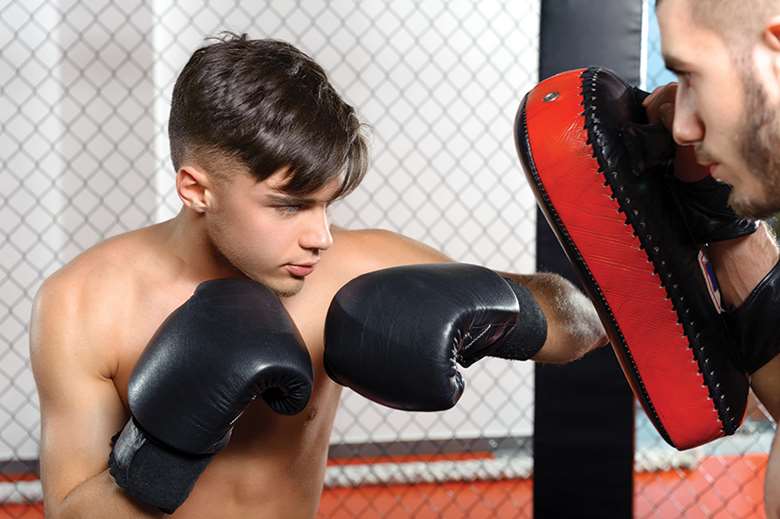 Learning Muay Thai helps young people to grow their self-esteem and confidence. Picture: The Edge Rehabilitation Centre