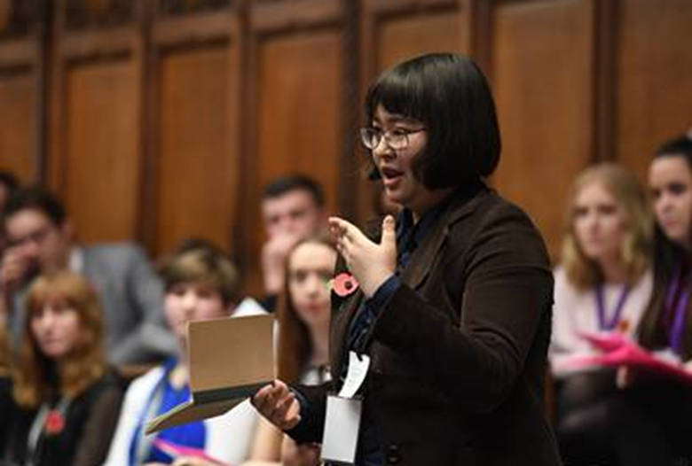 The UK Youth Parliament has held an annual debate in parliament since 2009. Picture: British Youth Council